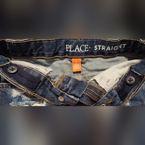 2 Pair Girls Size 6 Distressed Denim Shorts - Picture 8 of 9